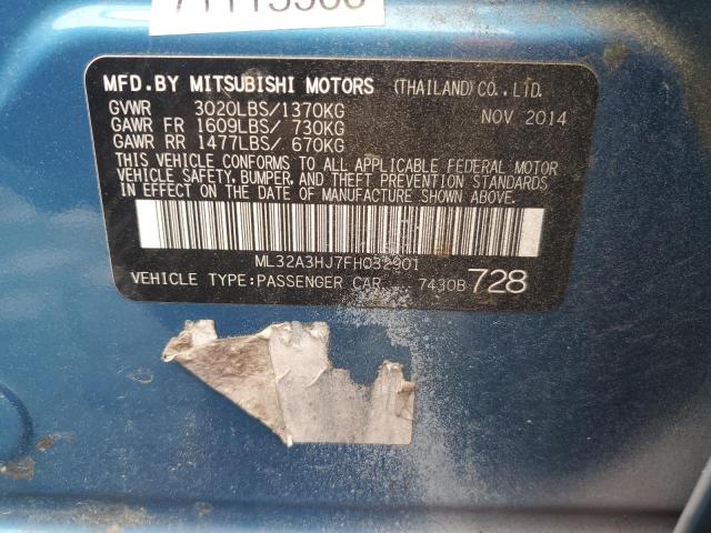 ML32A3HJ7FH032901 Mitsubishi MIRAGE DE