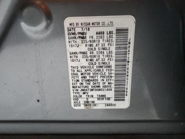 JN8AT2MT8GW021489 Nissan 2016