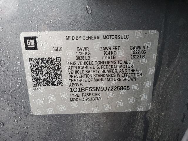 1G1BE5SM9J7225865 Chevrolet CRUZE LT