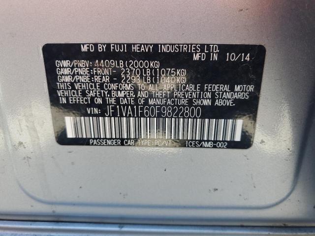 JF1VA1F60F9822800 Subaru dib turbo