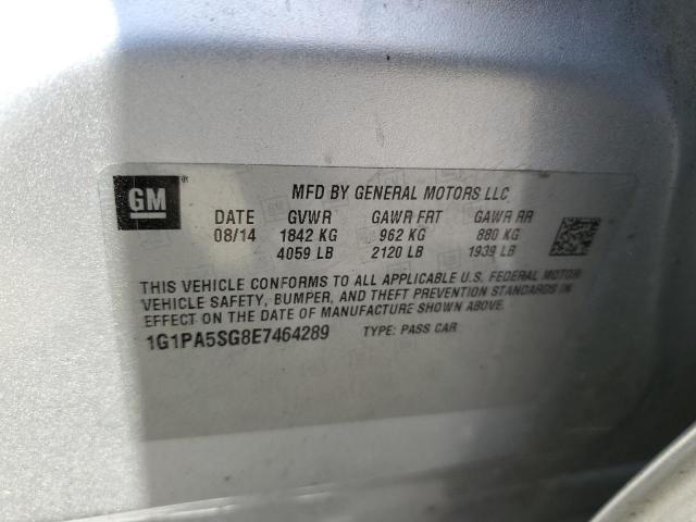 1G1PA5SG8E7464289 Chevrolet lwe