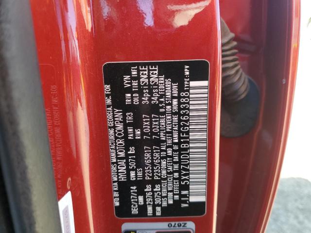 5XYZUDLB1FG263388 Hyundai SANTA FE S