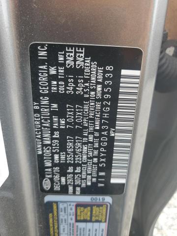 5XYPGDA37HG295338 KIA 2017