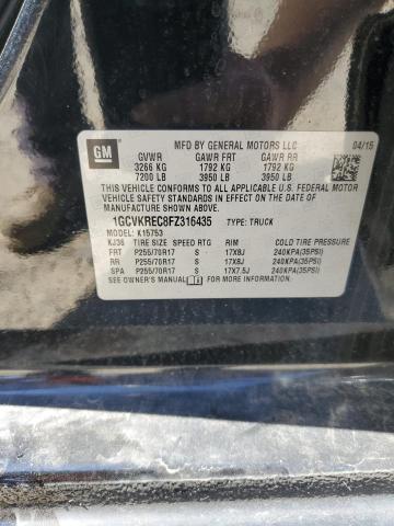 1GCVKREC8FZ316435 Chevrolet Silverado