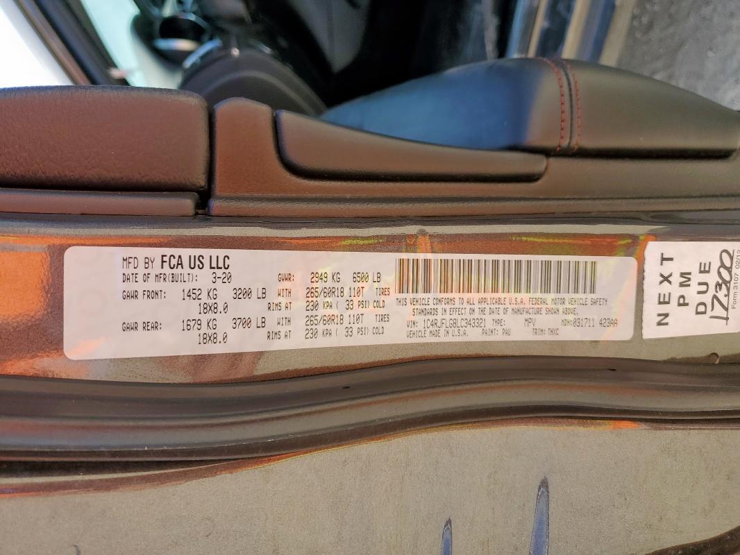 1C4RJFLG8LC343321 Jeep Grand Cher