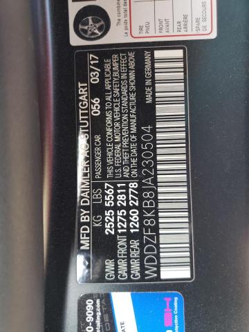 WDDZF8KB8JA230504 Mercedes-Benz E 63 AMG-S