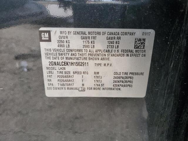2GNALCEK1H1562911 Chevrolet EQUINOX LT