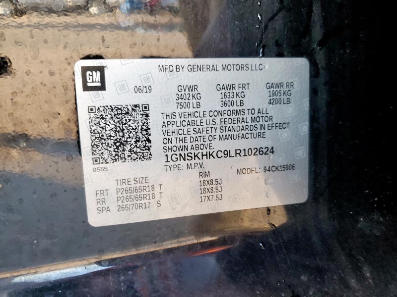 1GNSKHKC9LR102624 Chevrolet SUBURBAN K