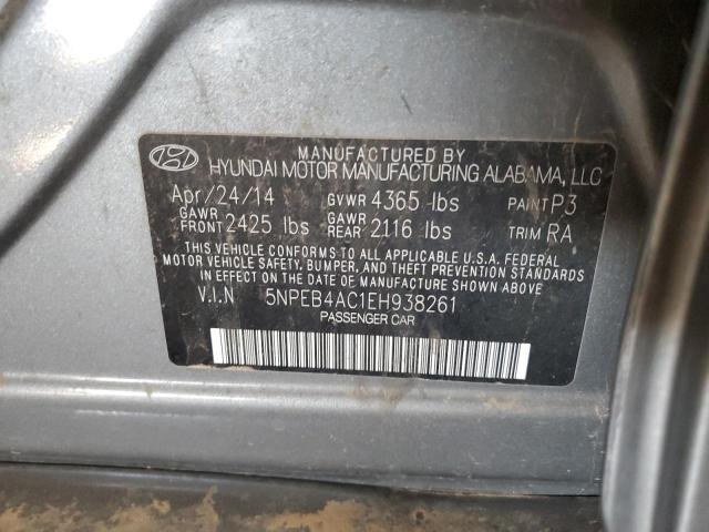 5NPEB4AC1EH938261 Hyundai gamma