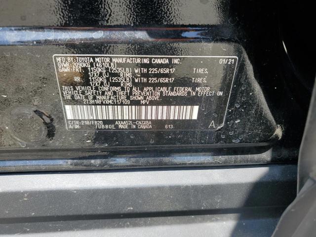 2T3H1RFVXMC117109 Toyota RAV4 LE