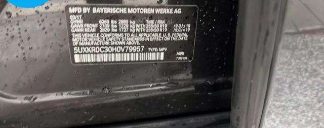 5UXKR0C30H0V79957 BMW X5 XDRIVE3