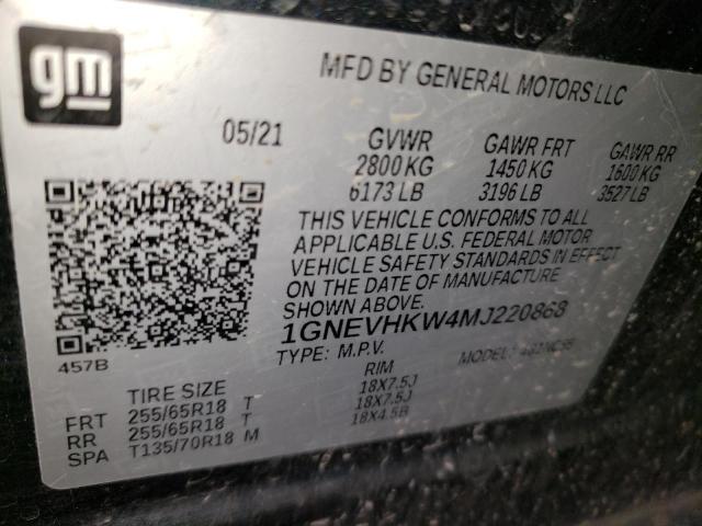 1GNEVHKW4MJ220868 Chevrolet lfy
