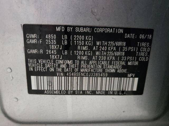 4S4BSENC0J3385459 Subaru OUTBACK 3.