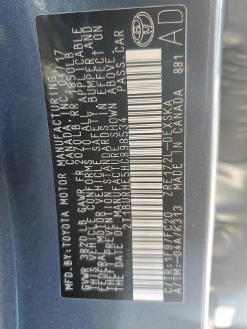 2T1BURHE5HC898534 Toyota COROLLA L