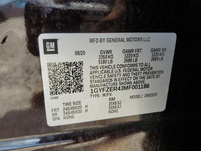 1GYFZER43MF001188 Cadillac XT4 SPORT