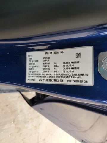 5YJ3E1EA5RF831935 Tesla 2024