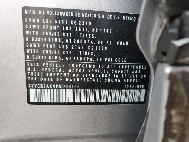 3VVCB7AX4PM038156 Volkswagen tsi