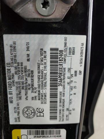 3FA6P0RUXLR182408 Ford FUSION TIT