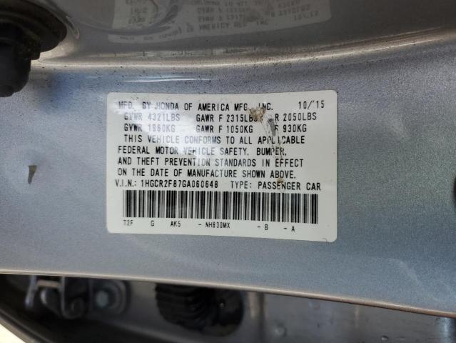 1HGCR2F87GA060648 Honda k24w1