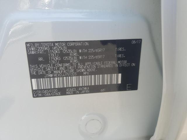 JTMWFREV2JJ151323 Toyota 2ar-fe
