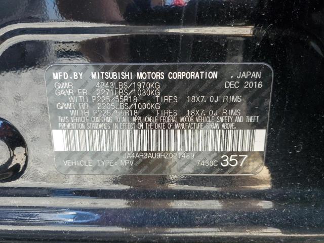 JA4AR3AU9HZ021489 Mitsubishi Outlander