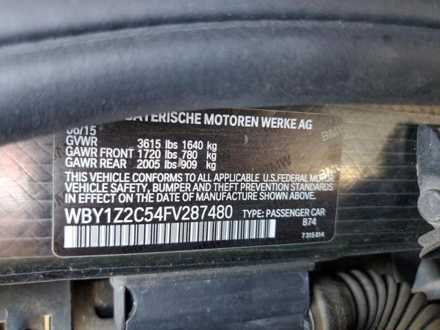WBY1Z2C54FV287480 BMW I3