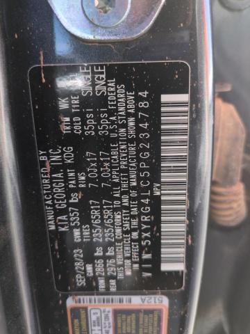 5XYRG4LC5PG234784 KIA SORENTO LX