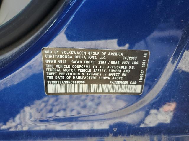 1VWBT7A39HC068399 Volkswagen 1.8 tsi
