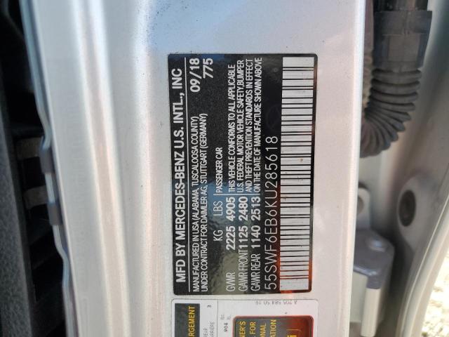 55SWF6EB6KU285618 Mercedes-Benz C 43 Amg