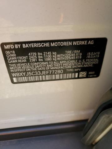 WBXYJ5C33JEF77280 BMW X2 XDRIVE2