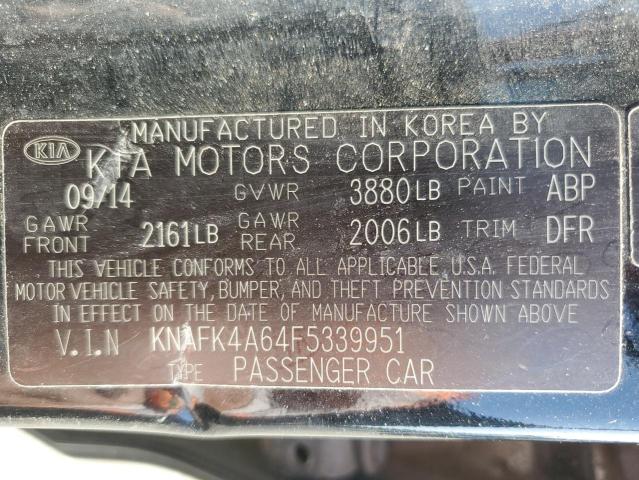 KNAFK4A64F5339951 KIA dohc mpi nu