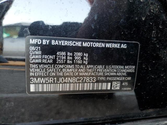 3MW5R1J04N8C27833 BMW 330I