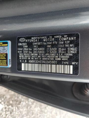 KM8R3DHE5NU345901 Hyundai Palisade S