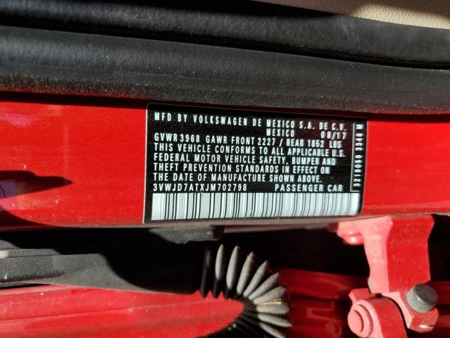 3VWJD7ATXJM702798 Volkswagen 2018