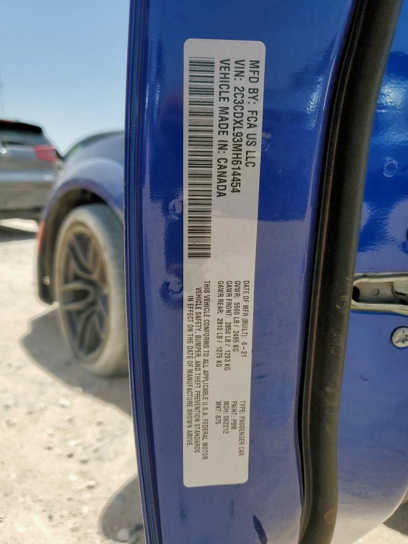 2C3CDXL93MH614454 Dodge Charger