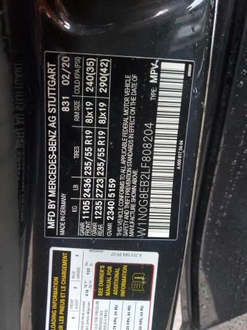 W1N0G8EB2LF808204 Mercedes-Benz GLC 300 4M