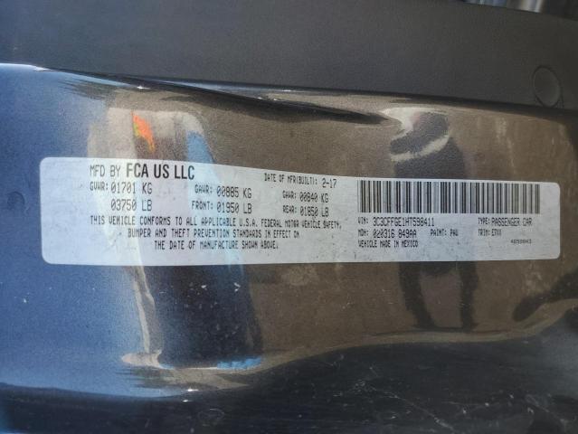3C3CFFGE1HT598411 Fiat 2017