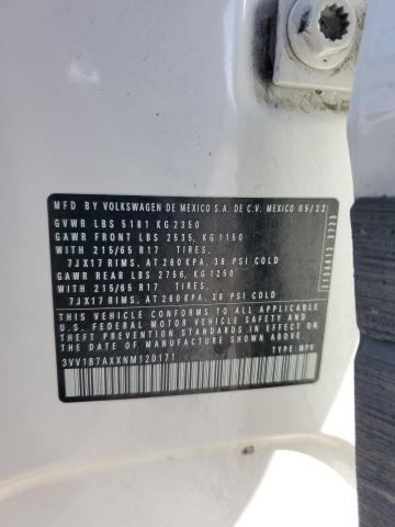 3VV1B7AXXNM120171 Volkswagen 2022