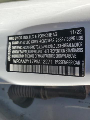 WP0AA2Y17PSA12271 Porsche 2023