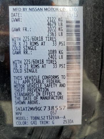 5N1AT2MV9GC738557 Nissan ROGUE S
