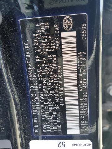 4T1B11HK1JU663990 Toyota a25a-fks