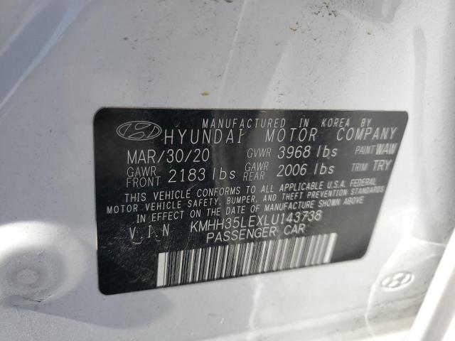 KMHH35LEXLU143738 Hyundai ELANTRA GT