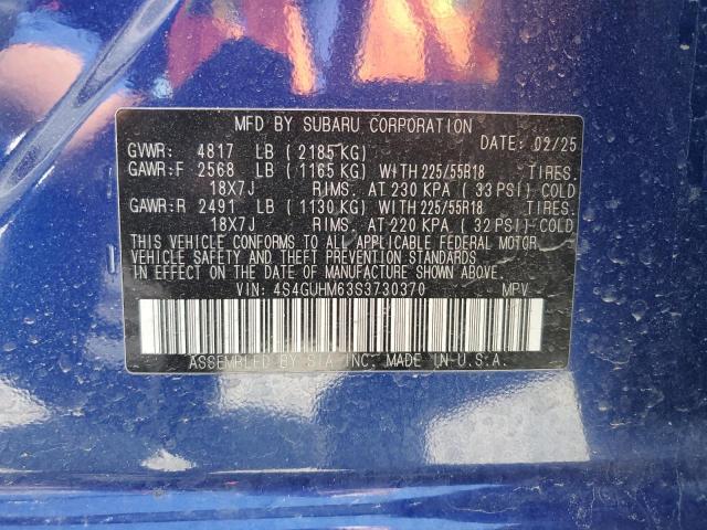 4S4GUHM63S3730370 Subaru Crosstrek
