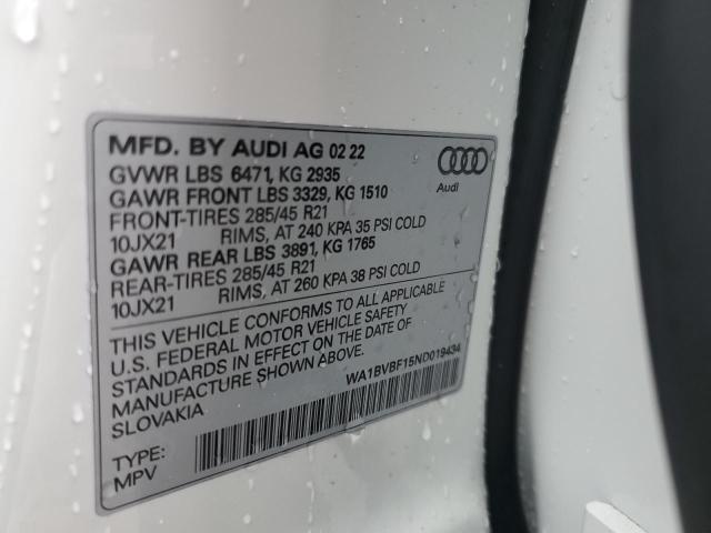 WA1BVBF15ND019434 Audi Q8