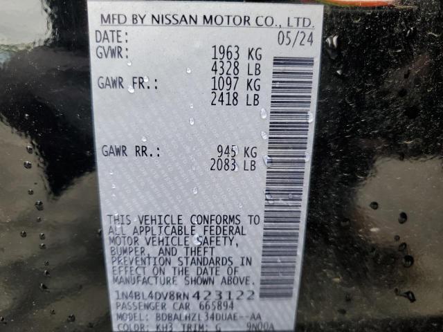 1N4BL4DV8RN423122 Nissan ALTIMA SV