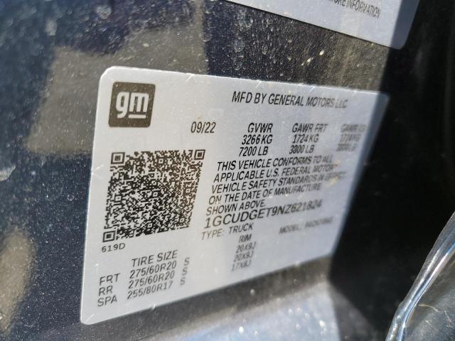 1GCUDGET9NZ621824 Chevrolet lm2