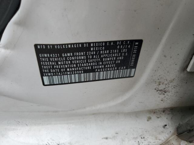 3VWD17AJ1FM220989 Volkswagen JETTA SE
