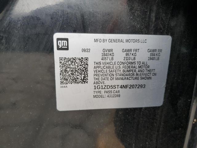 1G1ZD5ST4NF207293 Chevrolet MALIBU LT