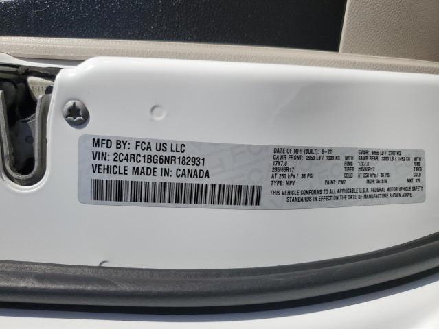 2C4RC1BG6NR182931 Chrysler PACIFICA T