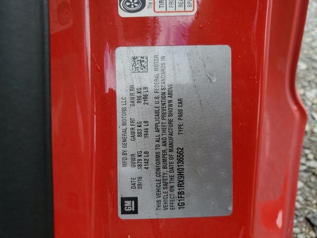 1G1FB1RX9H0136562 Chevrolet CAMARO LT